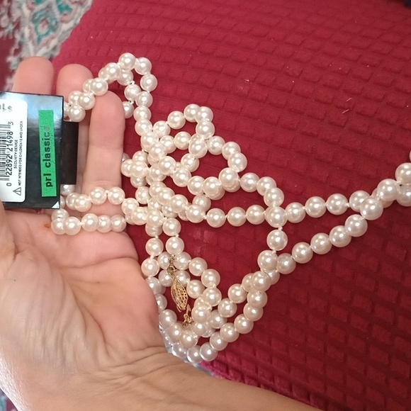 Pearl Classics set, extra long strand necklace, NWT (P003) - Picture 1 of 2
